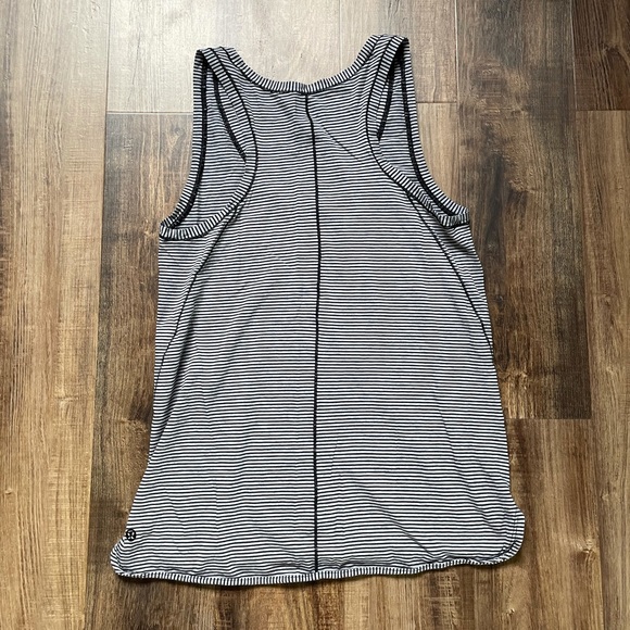 Lululemon Black + Grey Striped Tank Top - Picture 2 of 2